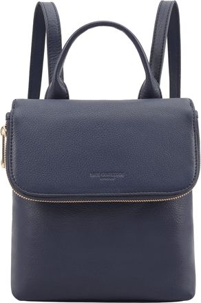 Paul Costelloe Womens Nanay Blue Leather Backpack Bag - One Size