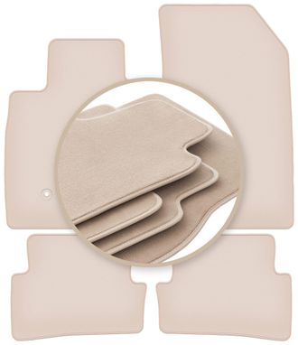 OEM Alfombrillas Premium Beige Para: Renault Clio Iii Grandtour, Familiar, Hatchback 2005-2012