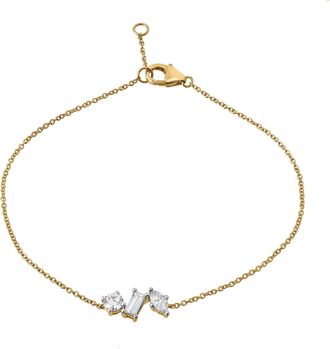 LuvMyJewelry Whisper 14K Gold Lab Grown Diamond Bracelet - 0.35 Ct