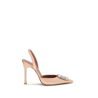 Amina Muaddi Multicolor Calf Leather Bos Taurus Womens Pumps