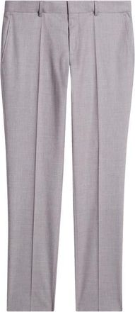 BOSS Genius Slim Fit Wool Blend M&eacute;lange Dress Pants in Light/Pastel Purple at Nordstrom, Size 30