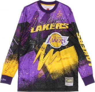 Mitchell & Ness Tops met lange mouwen - Heren - Longsleeves - Paars - XL - Tops