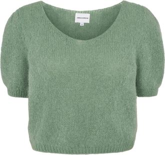 Americandreams Lolanda Pullover - Dames - Ronde hals truien - Groen - XL - Wol - Truien & Vesten