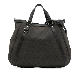 Gucci Gg Canvas Tote Handtas Signature