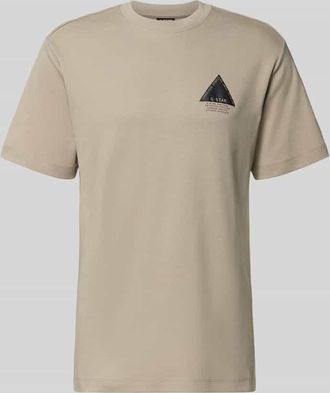 G-Star Regular Fit T-Shirt mit Logo-Detail in Sand, Gr&ouml;&szlig;e XXL