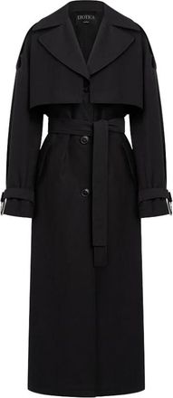 Dondup Trenchcoat - Dames - Trenchcoats - Zwart - S - Katoen - Jassen