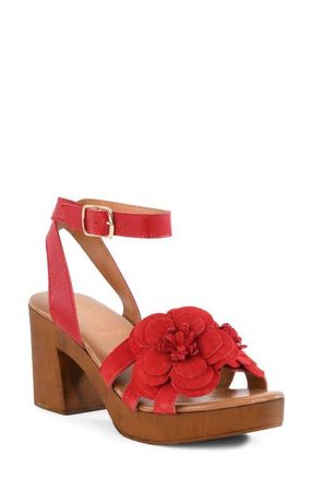 Seychelles Chasing Sunsets Ankle Strap Platform Sandal in Red at Nordstrom, Size 9.5