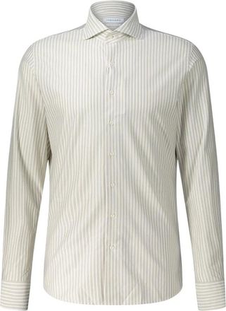 Profuomo Formal Shirts - Heren - Zakelijke Overhemden - Beige - L - Katoen - Overhemden