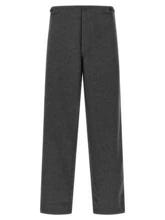 Cellar Door Grey Straight Flat Front Pants