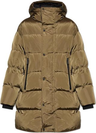 Dsquared2 Lange donsjas - Heren - Gewatteerde jassen - Groen - 2XL - Jassen