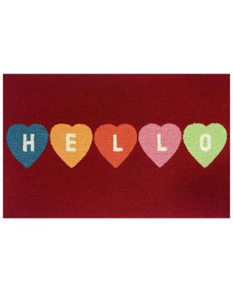 The Rug Market Convo Heart Hello 24x36in Doormat