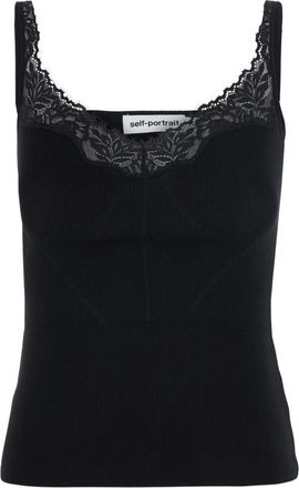 Self Portrait Donna, Top, Nero, M, new