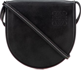 Loewe Pre-owned Womens Crossbody Leather Bag - Black - One Size