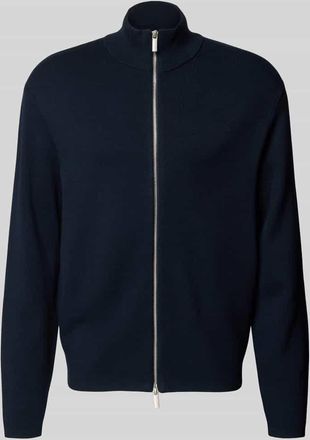 Selected Relaxed Fit Strickjacke aus Viskose-Mix Modell TELLER in Dunkelblau, Gr&ouml;&szlig;e XXL