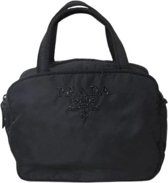 Prada Pre-owned Vintage Nylon Handbag - Dames - Vintage Handtas - Zwart - ONE Size - Nylon - Vintage