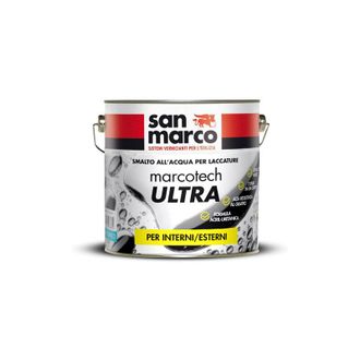 San Marco San Marco - Smalto allacqua laccatura marcotech ultra au10 bianco lt 2,5