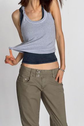 Pilcro Sunny Scoop-Neck Tank Top