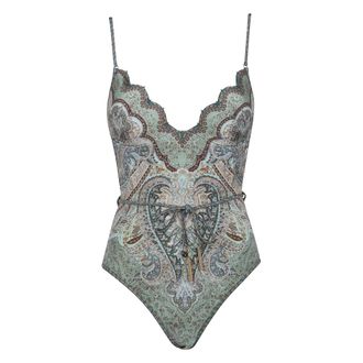 Zimmermann Badmode, Dames, Veelkleurig, XS, Nylon, Wanderlust Scallop 1PC