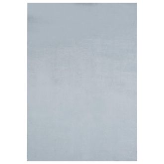 Beliani Alfombra Gris Menta 160 X 230 Cm Poli&eacute;ster Piel Sint&eacute;tica De Conejo Pelo Largo Mirpur