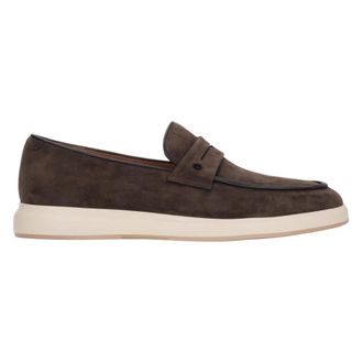 Estro & Luminara Loafers, male, Brown, Size: 12 US Velour Loafers