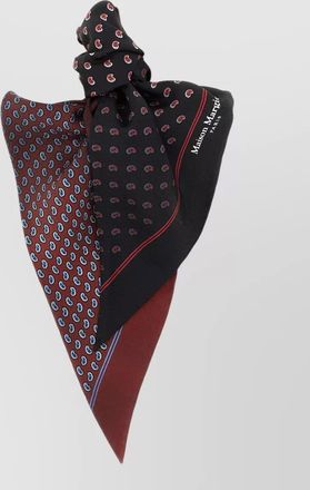 Maison Margiela silk paisley double-sided scarf