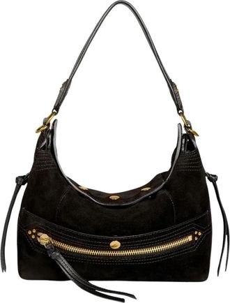 Jerome Dreyfuss Lucky Hobo Bag - Dames - Schoudertassen - Zwart - ONE Size - Katoen - Tassen