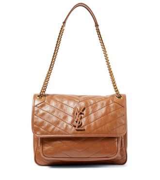 ショルダーバッグ・ポシェット Saint Laurent  Shoulder Bags Women Leather Brown Sunset Medium leather shoulder bag in brown - Saint Laurent