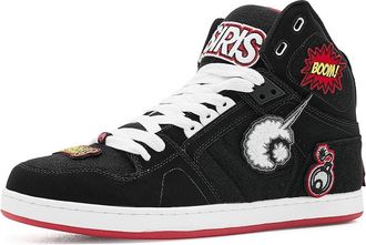 Osiris NYC 83 CLK Mens Shoes Black/Red/Velcro : 11.5 D - Medium, Faux Leather