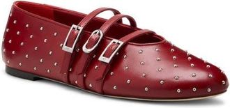 Stuart Weitzman Sostud Mary Jane Ballet Flat in Chile at Nordstrom, Size 8