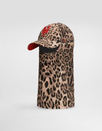Dolce & Gabbana X 47 New York Mets Leo-print Balaclava - Man Hats And Gloves Animal Print Onesize