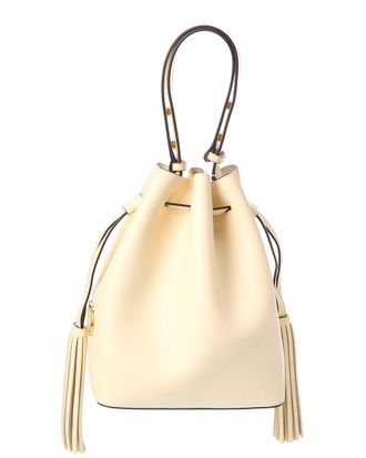 Valentino Vlogo Leather Bucket Bag