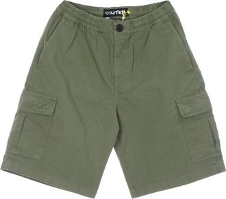 Iuter Ripstop Cargo Shorts met Zakken - Heren - Korte Broeken - Groen - S - Katoen - Korte Broeken