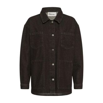 MY ESSENTIAL WARDROBE Jassen, Dames, Bruin, L, Denim, Denim Jacket
