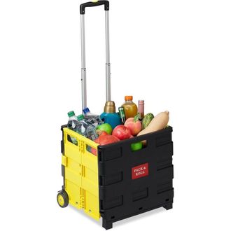 OEM Carro De Compra Plegable, Asa, Ruedas De Goma, Cochecito De Mercado, Aluminio, Rojo, Pl&aacute;stico