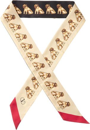 Valentino Petit Charles Silk Scarf