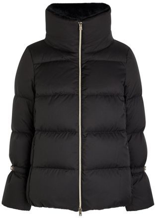 Herno Arendelle Quilted Shell Jacket - Black - 48 (UK16 / XL)