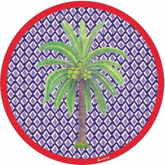 Lisa Corti Masonite Placemat 34cm Hima Palma Pervinch