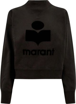 Isabel Marant Hoodies & sweatvesten, Dames, Zwart, L, Katoen, Moby Sweatshirt