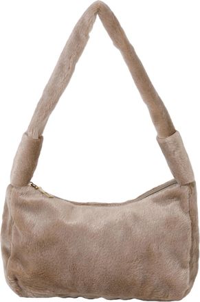 Generic Autumn/winter fashion faux plush handbag Solid color mini bag