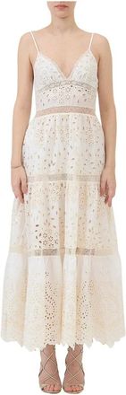 Ermanno Scervino Dames, Jurken, Beige, Maat: XS Katoen