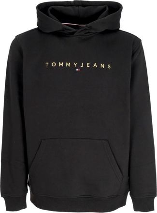 Tommy Hilfiger Gouden Hoodie Zwarte Sweatshirt - Heren - Hoodies - Zwart - M - Katoen - Hoodies & sweatvesten