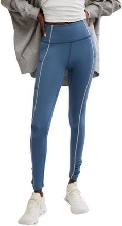 Free People FP Movement Youre a Peach Pocket Leggings in Skyline at Nordstrom Rack, Size X-Small
