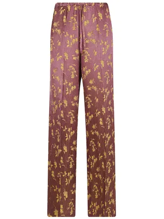 Dries Van Noten Pants Floral Pattern Puvis