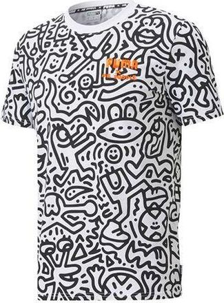 Puma X Mr Doodle Aop Tee Short Sleeve 59864202
