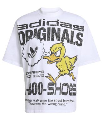 adidas Originals Duck Gfx Tee Bianco