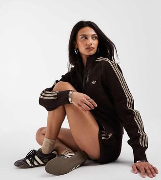 adidas Originals Top sportivo marrone alluncinetto
