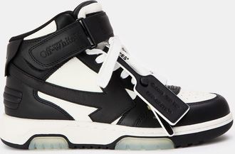 Off-white Womens Off White Out Of Office Hi Top Sneakers in White/Black - Size UK 4