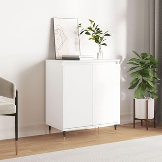 vidaXL Aparador De Madera Contrachapada Blanco 60x35x70 Cm Vidaxl
