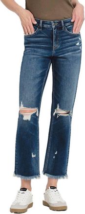 Flying Monkey Ankle Straight Leg Jeans In Integrated Wash