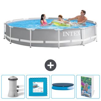 Intex Piscina Prism Frame Redonda - 366x76 Cm - 7-piezas Scb108